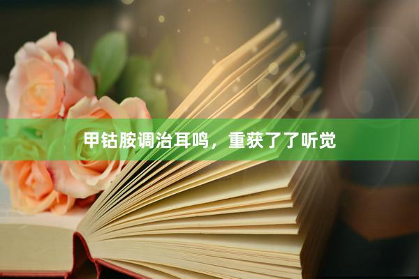 甲钴胺调治耳鸣，重获了了听觉