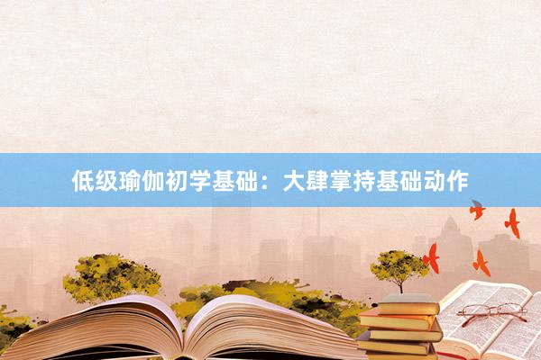 低级瑜伽初学基础：大肆掌持基础动作